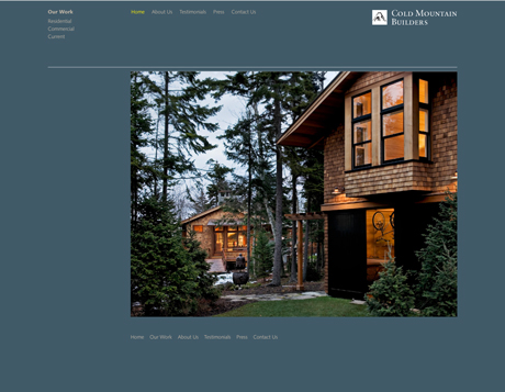 Cold Mountain Builders Website